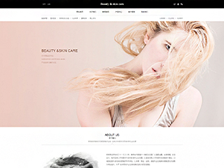 护肤网站建设