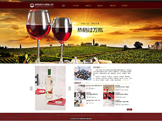 酒类网站建设