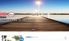 沭阳县*潮人造板有限公司制作网站平面设计案例作品
